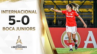 INTERNACIONAL VS BOCA JUNIORS 50  RESUMEN  CONMEBOL LIBERTADORES FEM 2023 [upl. by Annaik]