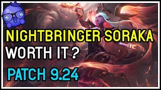 NEW Nightbringer Soraka Skin  Diamond Gameplay [upl. by Sigfried432]