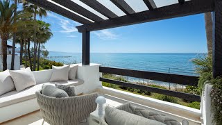 Fantastic frontline beach modern Duplex Penthouse in Puente Romano Marbella [upl. by Ainattirb]