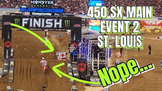 2024 St Louis Supercross 450 SX Main Event 2 [upl. by Akinehc]