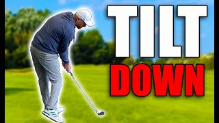 Stay Down Through The Golf Ball Correctly [upl. by Eeleimaj]