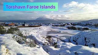 Torshavn Faroe Islands  sunny winter walking day in the capital [upl. by Shandra18]