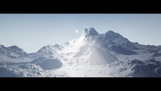 Snow Mountain Unreal Engine  World Machine EU4 Landscape Environment Design [upl. by Tjaden479]