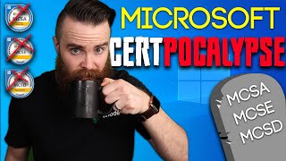 GOODBYE Microsoft certifications killing off the MCSA MCSE MCSD [upl. by Etnomed]