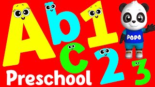 Learn ABC Phonics Shapes Numbers Colors  Preschool Learning Videos For 3 Year Olds  kidsvideos [upl. by Heuser]