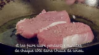 Steak de veau en croûte de poivre [upl. by Benedix]