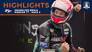 3wheelingmedia Sidecar TT Race 2  Highlights  2023 Isle of Man TT Races [upl. by Suzanna]