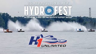 H1 UNLIMITED HYDROPLANE RACING  RND 1 GUNTERSVILLE AL [upl. by Ailedua]