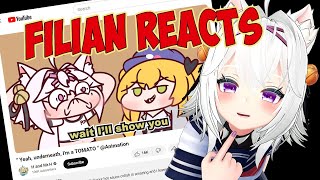 Filian Reacts to Her and Dokibirds H and Mr H Animation [upl. by Hahseram]