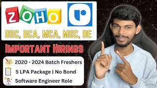 🚀 Important Off Campus Drives Zoho amp Recruit CRM  Batches 202024 🎓  Apply Now ✅ [upl. by Nivloc]