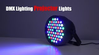 54 LEDs RGBW Stage Light DMX Lighting Projector Lights [upl. by Muraida]