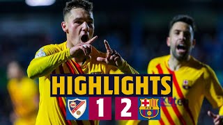 HIGHLIGHTS  Linares 12 Barça  Late recovery to reach last 16 💥 ⚽ [upl. by Eittak]