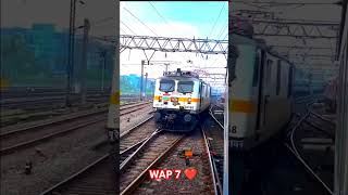 WAP7 locomotive 💞shorts train feed [upl. by Mareld]