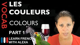 Colours in French Part 1 basic French vocabulary from Learn French With Alexa [upl. by Ainuj644]