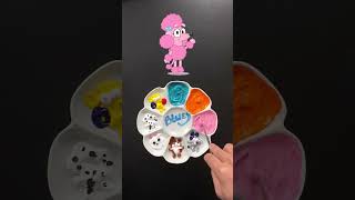 Mix Colors with BLUEY characters Movie colormixing satisfying shorts [upl. by Ecirahc]