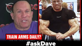 TRAINING ARMS DAILY FOR MASSIVE GROWTH askDave [upl. by Charis]