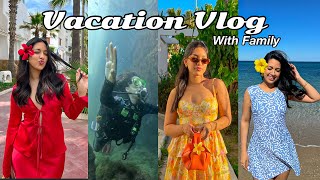 Family Vacation Vlog 🏖️☀️🐚👙🤿 سفرنا العائلة كلها للشمال [upl. by Ellehcem527]