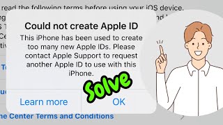 Cant Create Apple ID FIXED Solved New Trick 100 Work  Could Not Create Apple ID Solution [upl. by Ganley]