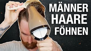 Die BESTE FÖN TECHNIK  Männer Frisur stylen einfach und schnell [upl. by Hayden]