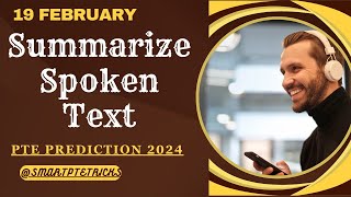 PTE Summarize Spoken TextFebruary 2024 Tips and Template [upl. by Hullda]