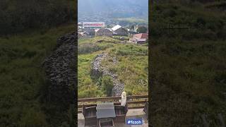 Kazbegi Highest Mountain in Eastern Europe fazah Balcony view from Hotel Alpine travelwithfazah 💖 [upl. by Deuno427]