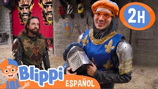 Blippi viaja a la epoca medieval  Blippi Español  Videos educativos para niños  Aprende y Juega [upl. by Nariko]