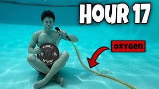 I Almost Died Attempting A Mr Beast Challenge 24 hours underwater [upl. by Enellek]