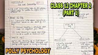 3 Self and Personality Chapter 2 PART 1 Psychology NCERT for CBSE UPSC Exam [upl. by Steere95]