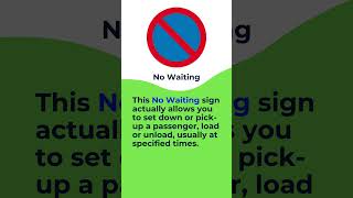 No Waiting Traffic amp Road Sign [upl. by Hilaria355]