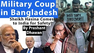 Military Takeover in Bangladesh  Sheikh Hasina Comes to India for Safety  Bad News for India [upl. by Ahtnammas313]