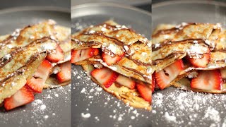 How to make NUTELLA CRÊPE CREPES [upl. by Wyck]