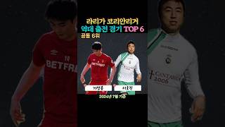 라리가 코리안리거 역대 최다 출전 경기 TOP 6 [upl. by Ecilef]