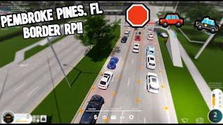 A border in Pembroke Pines  Pembroke Pines FL  ROBLOX [upl. by Rothschild]