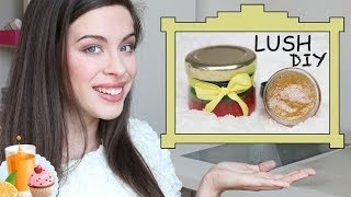 DIY LUSH Lippenpeeling Bubblegum amp Popcorn  LUSH Lip Scrub [upl. by Laroc]