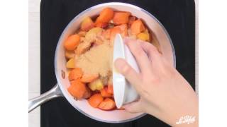 Recette compote de pêches  abricots en bocaux Le Parfait [upl. by Arutak]