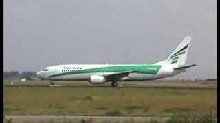 Boeing 747 and Transavia 737 takeoff from Amsterdam Schiphol [upl. by Anilah]