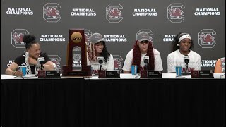 WBB Postgame Iowa South Carolina Press Conference 040724 [upl. by Elleimac]