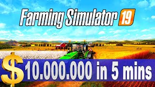 Farming Simulator 19 Easy amp Fast 10000000  Easy Money amp Trophy [upl. by Lougheed872]