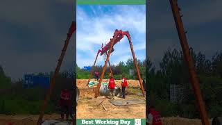 Best working day 999 Pipe laying process using a pipe jack [upl. by Hege]