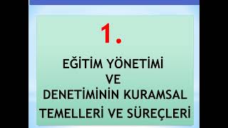 EKYS Eğitim Bilimleri ders notları  konular açıklamada [upl. by Leirbma]