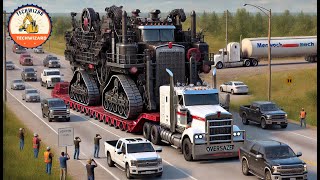 Extreme Transportation Skills Oversized Trucks and the Largest Heavy Machinery [upl. by Pickering]