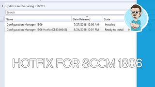 SCCM 1806  KB4346645 Hotfix  StepbyStep Installation [upl. by Analra87]