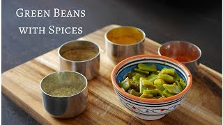 Green Beans Recipe with Spices  Flat Beans Indian Style [upl. by Otha]