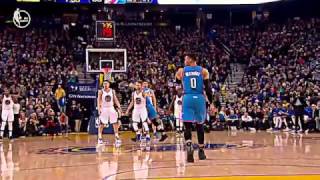 Russell Westbrook FORGETS TO DRIBBLE vs warriors shaqtin a fool travels 11817 [upl. by Orbadiah]