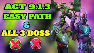 Mcoc Act 913 Easy Path amp all 3 boss [upl. by Marthe]