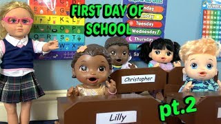 BABY ALIVE goes to SCHOOL pt 2 The Lilly and Mommy Show The TOYTASTIC Sisters FUNNY SKIT [upl. by Sennahoj]