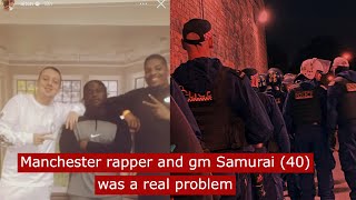 uk rapper Samurai 40 was a real problem on the Manchester streets ukdrill crime music [upl. by Aro]