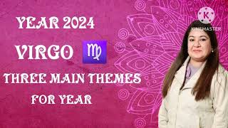 READING FOR VIRGO YEAR 2024 THREE MAIN THEMES virgo 2024 yearly tarotreading timeless [upl. by Bahr]