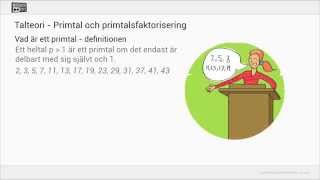 Primtal och primtalsfaktorisering [upl. by Chas649]