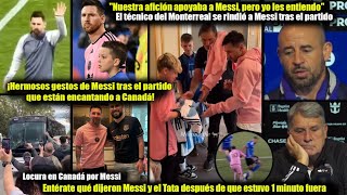 No lo puedo creer mira lo que hicieron y dijeron sobre Messi después del partido contra Montréal [upl. by Arem]